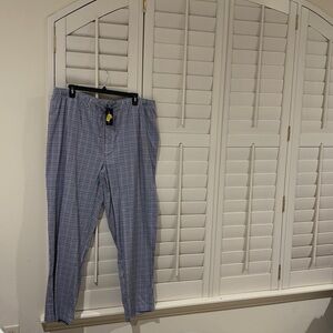 Hart Schaffner Marx LoungeWear Blue Stripe Pajam Sleepwear Pants Men 3XLT NWT